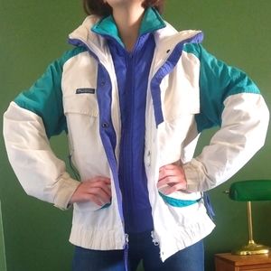 Vintage 3 in 1 90s Columbia ski jacket